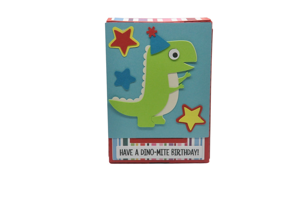 Dino-Mite Birthday Pop Up Gift Card Box - Kit