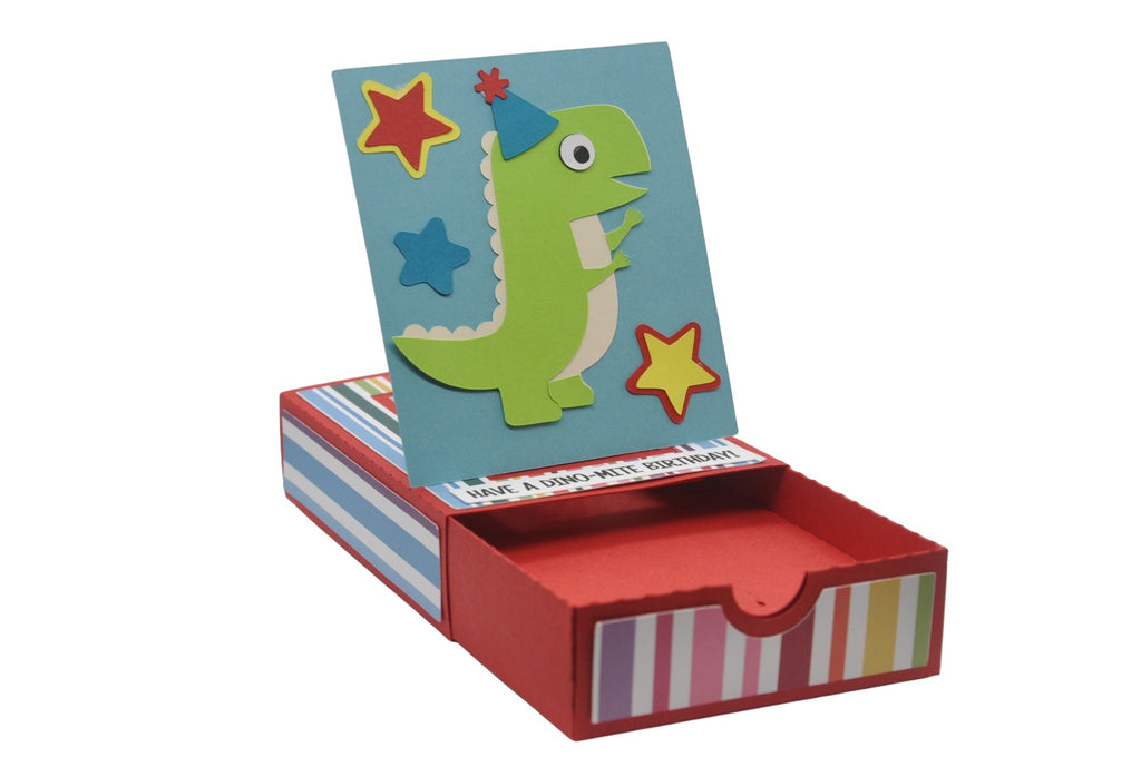 Dino-Mite Birthday Pop Up Gift Card Box - Kit