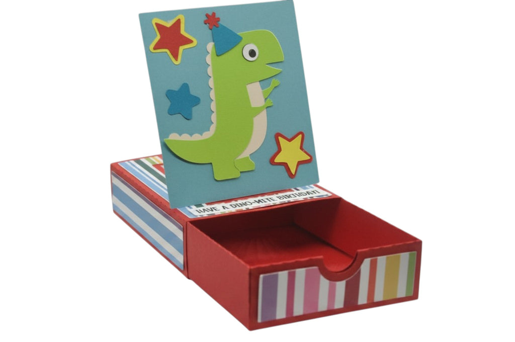 Dino-Mite Birthday Pop Up Gift Card Box - Kit