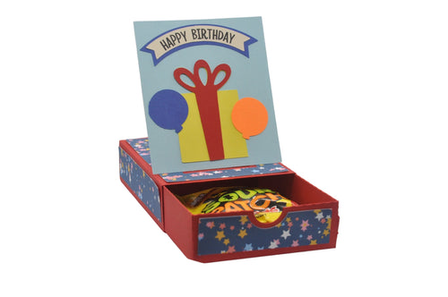 Happy Birthday Balloons Pop Up Gift Card Box - Kit